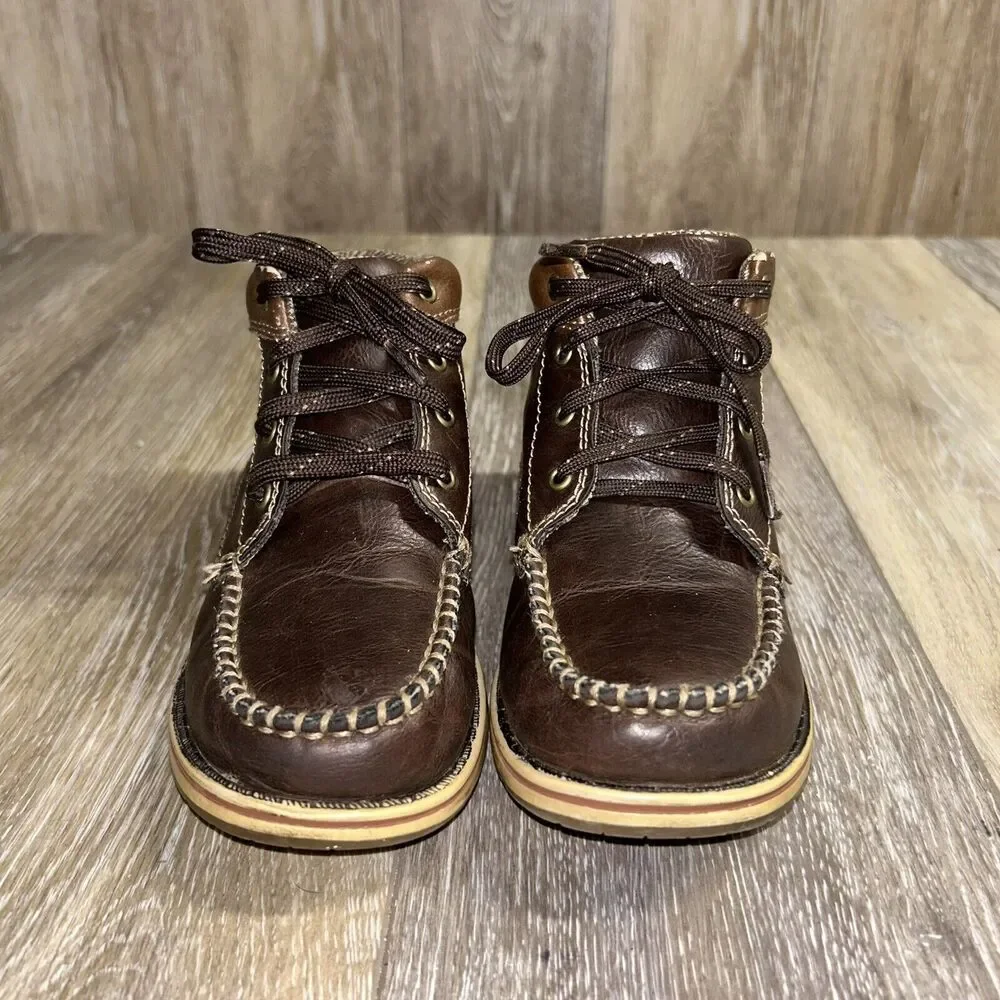 Eddie Bauer Chase Brown Ankle Boots Kids Youth US Size 13M - # 446618 Shoes